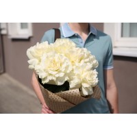 Букет из белых роз Софи Лорен