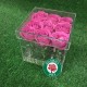 9 российских роз в прозрачной коробке