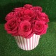 Шляпная коробка с розами "Пинк Флойд"